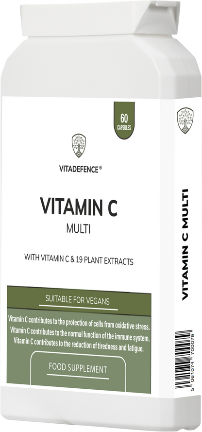 Vitamin C Multi | With Botanicals & Minerals – 60 Capsules -  Vitadefence® - Vitadefence®
