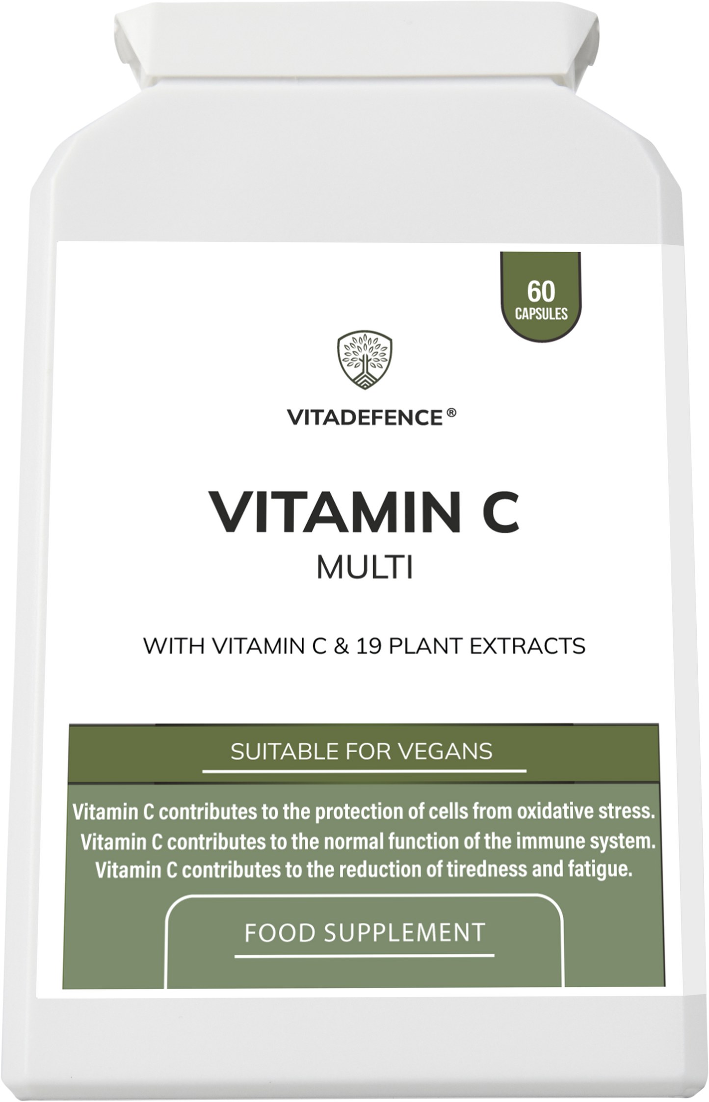Vitamin C Multi | With Botanicals & Minerals – 60 Capsules -  Vitadefence® - Vitadefence®
