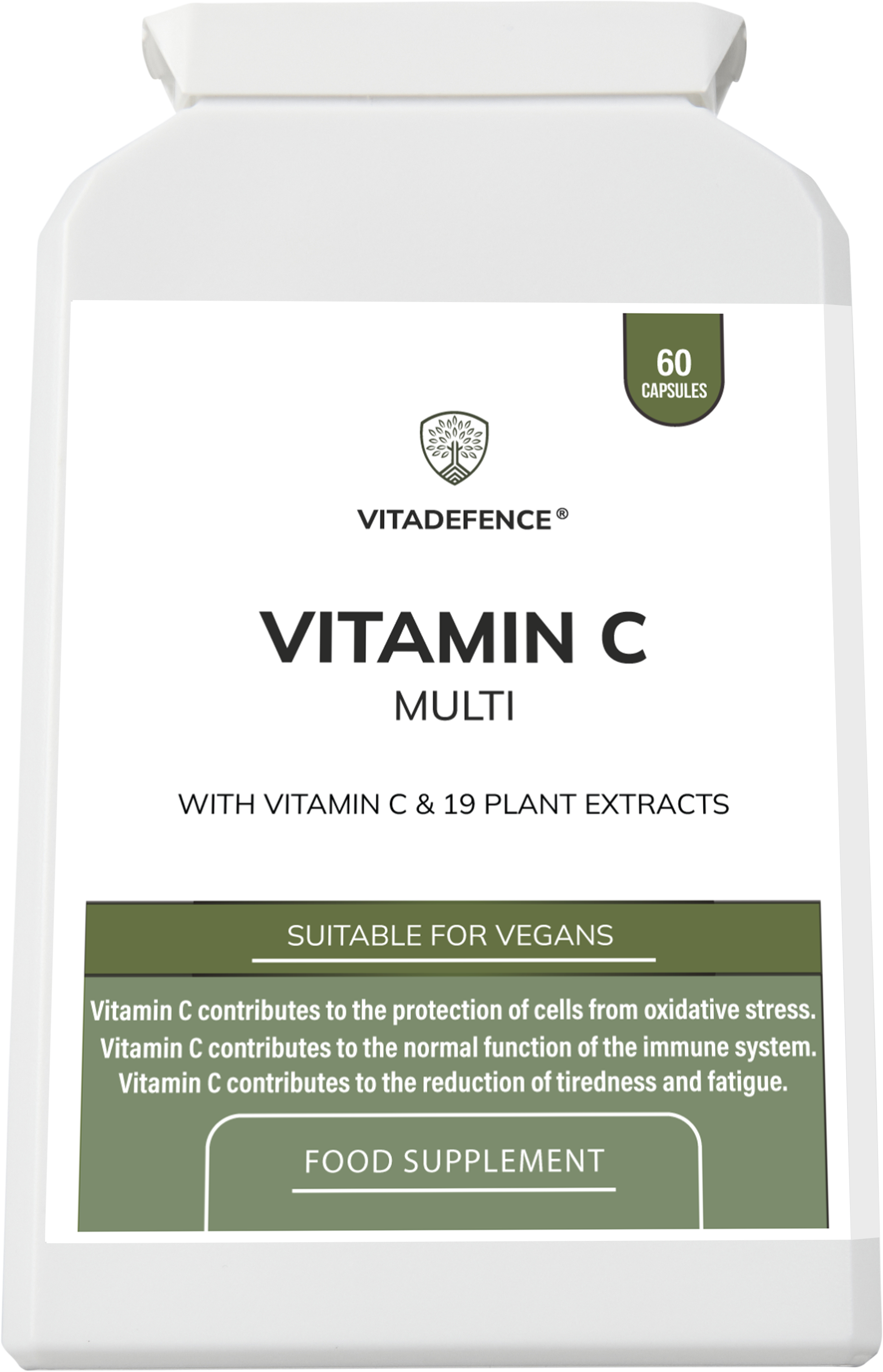 Vitamin C Multi | With Botanicals & Minerals – 60 Capsules -  Vitadefence® - Vitadefence®
