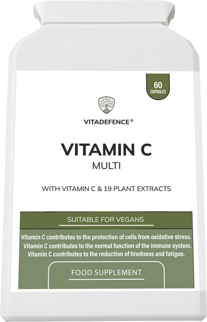 Vitamin C Multi | With Botanicals & Minerals – 60 Capsules -  Vitadefence® - Vitadefence®
