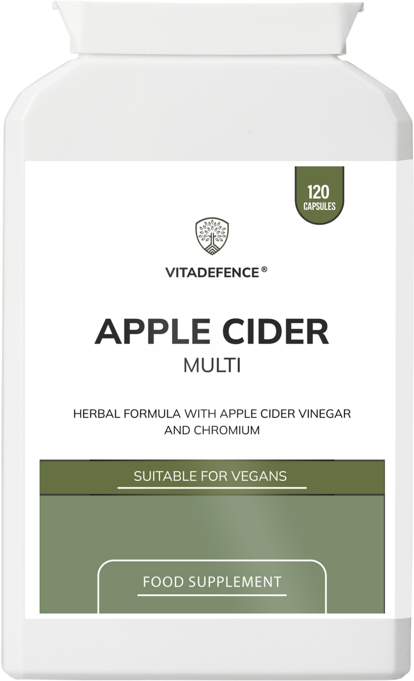 Apple Cider Multi | With Chromium, Turmeric & Botanicals – 120 Vegan Capsules -  Vitadefence® - Vitadefence®
