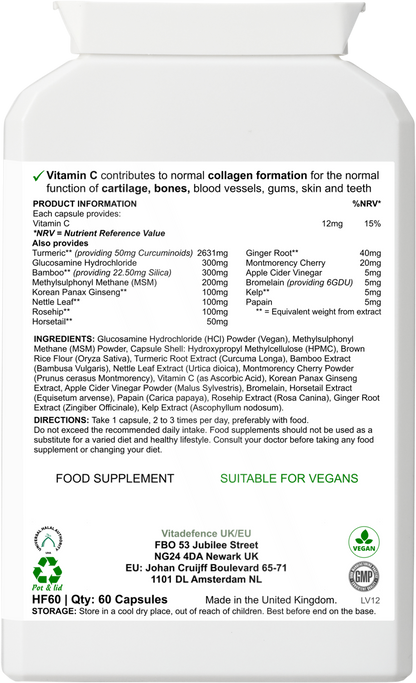 Turmeric Multi | With Vitamin B6, Zinc & Botanicals – 90 Capsules -  Vitadefence® - Vitadefence®
