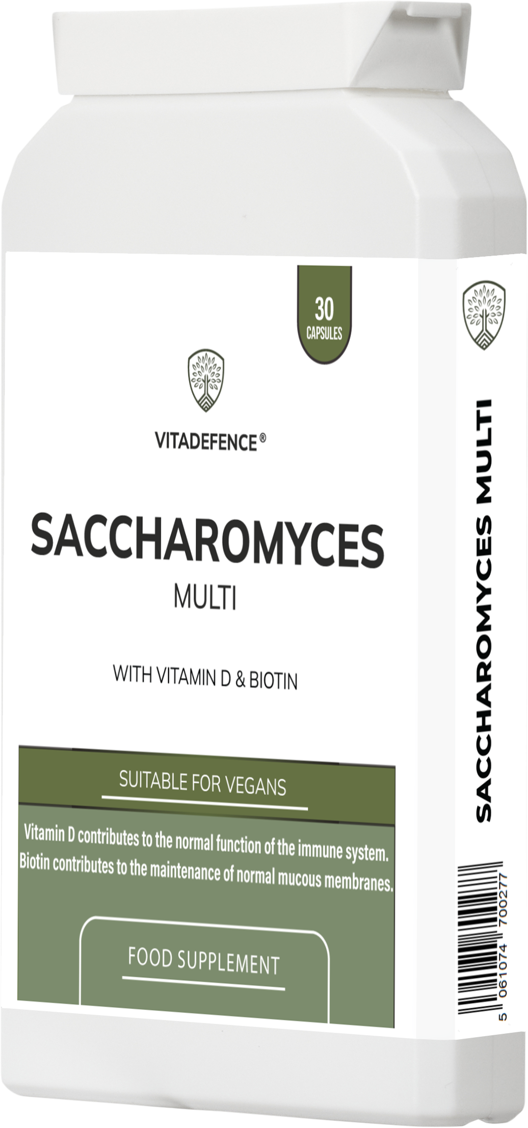 Saccharomyces Multi | With Vitamin D3, Biotin, Olive Leaf & Bamboo Silica – 30 Capsules -  Vitadefence® - Vitadefence®
