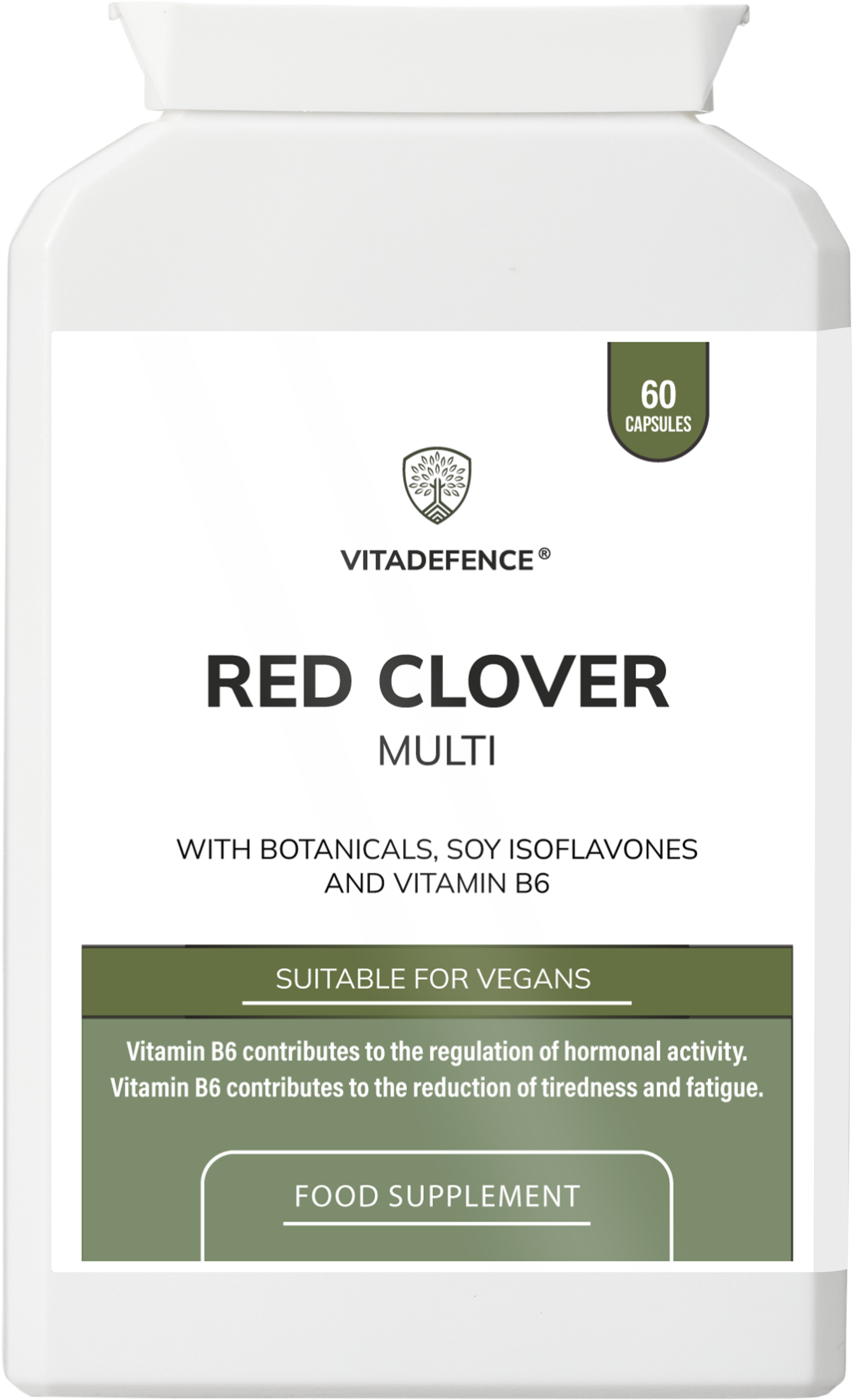 Red Clover Multi | With Vitamin B6, Zinc, Sage & Siberian Ginseng – 60 Capsules -  Vitadefence® - Vitadefence®
