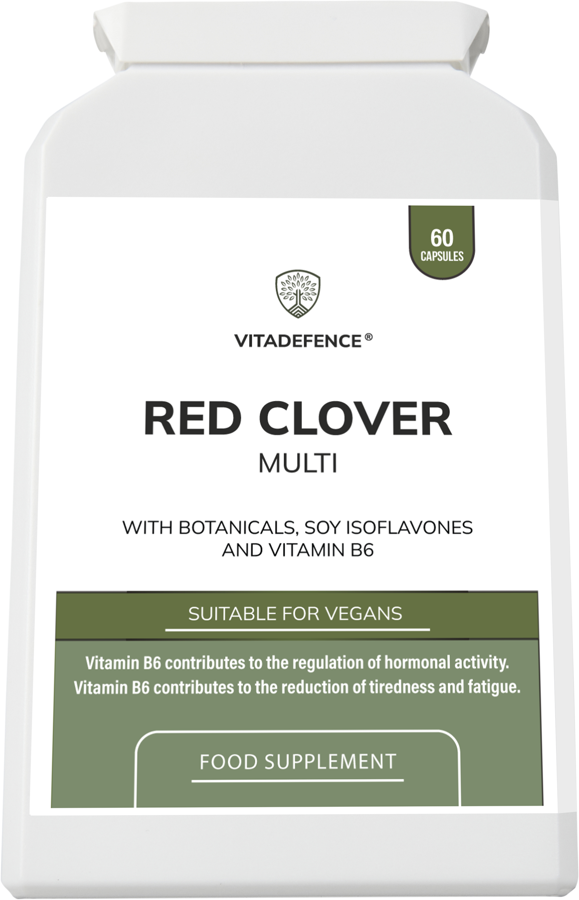Red Clover Multi | With Vitamin B6, Zinc, Sage & Siberian Ginseng – 60 Capsules -  Vitadefence® - Vitadefence®
