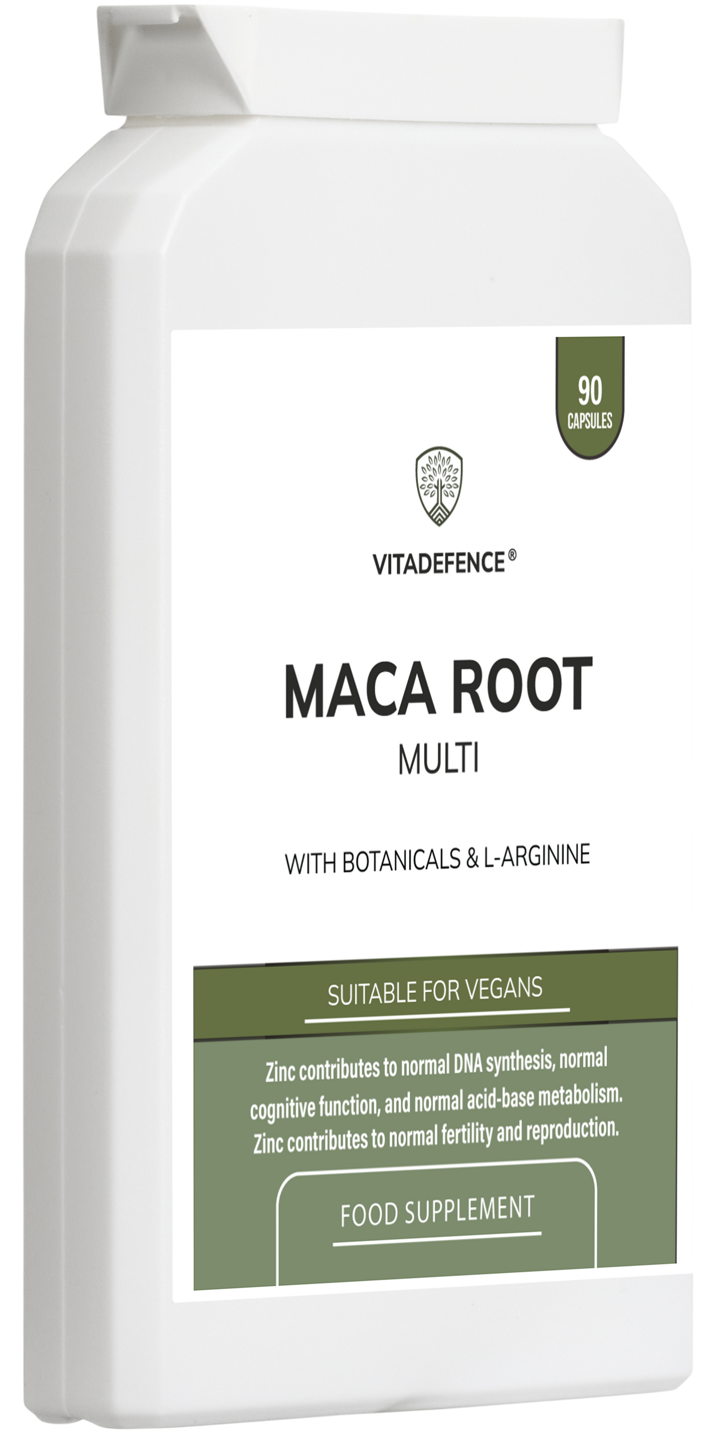 Maca Root Multi | With L-Arginine, Ginkgo Biloba & Zinc – 90 Vegan Capsules -  Vitadefence® - Vitadefence®
