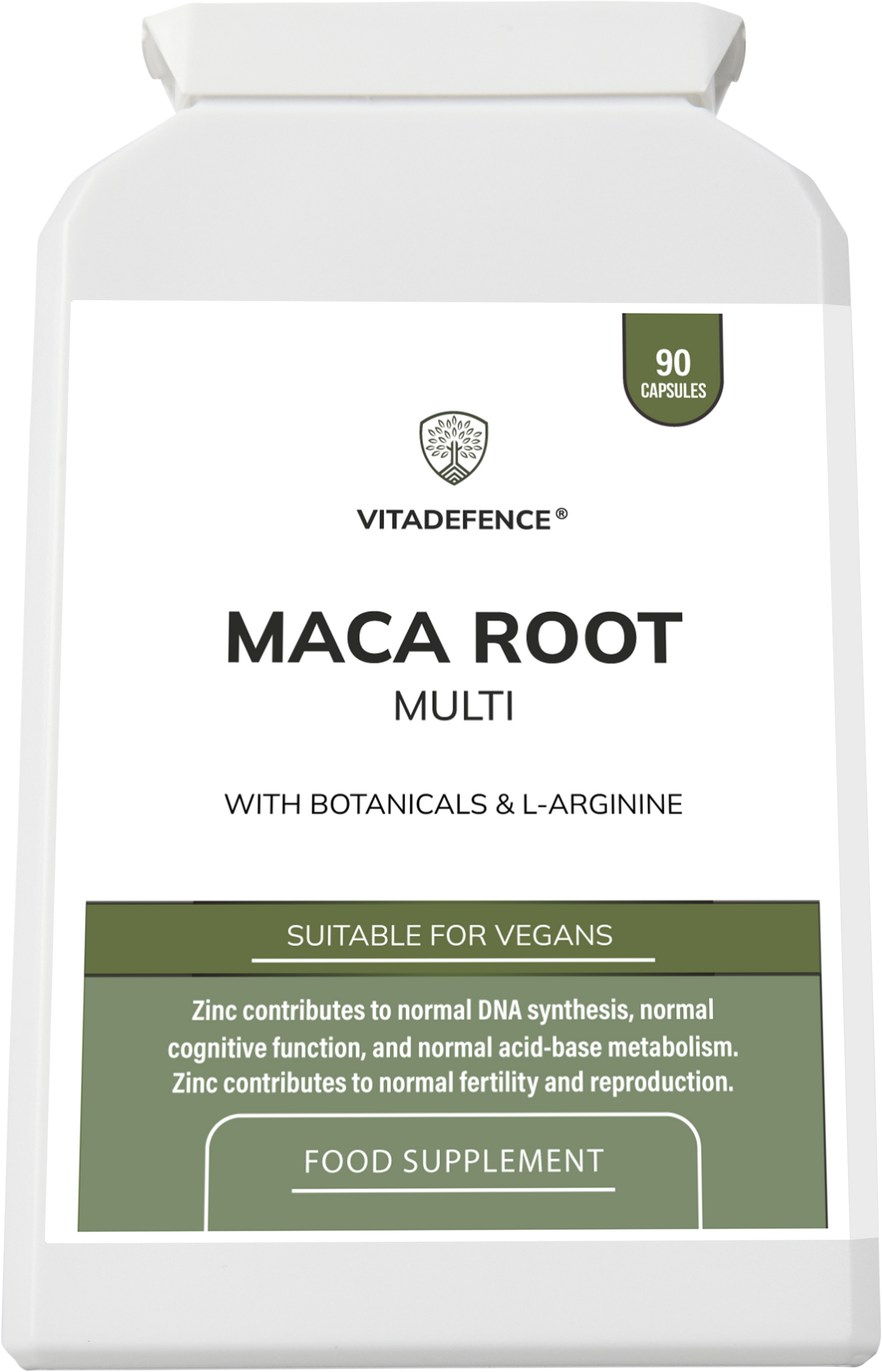 Maca Root Multi | With L-Arginine, Ginkgo Biloba & Zinc – 90 Vegan Capsules -  Vitadefence® - Vitadefence®
