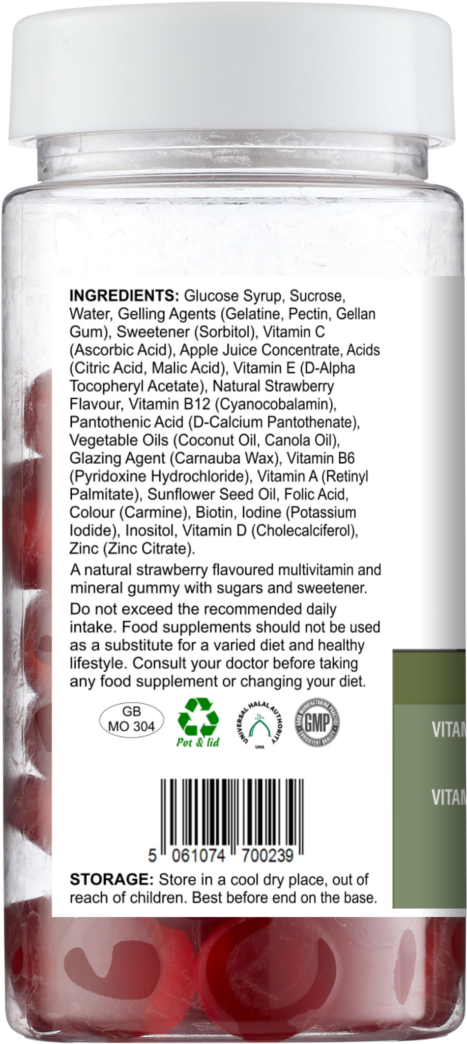 Multi Gummies – Natural Strawberry Flavour – 60 Gummies -  Vitadefence® - Vitadefence®
