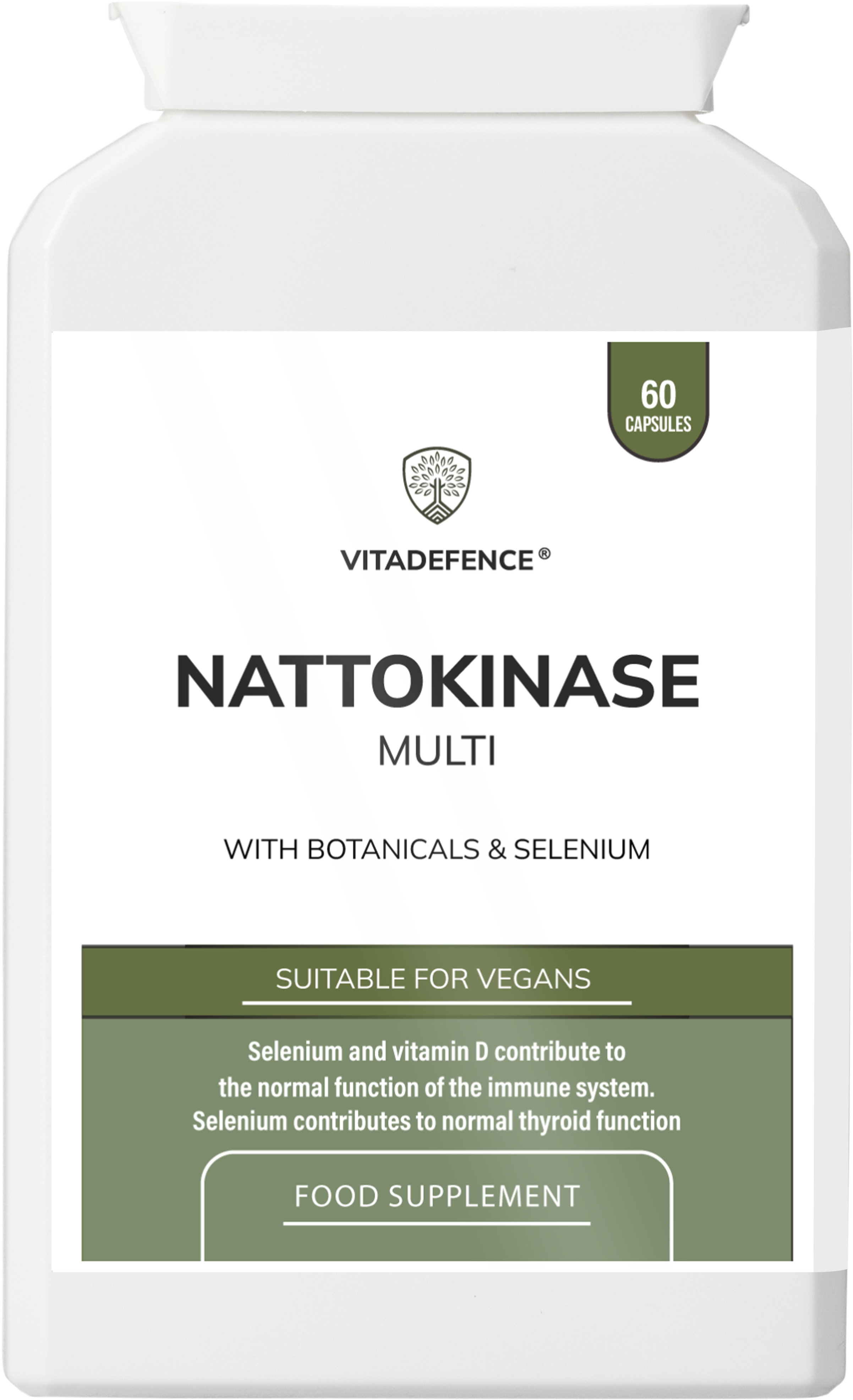 Nattokinase Multi | With Vitamin D3, Selenium & Botanicals – 60 Capsules -  Vitadefence® - Vitadefence®
