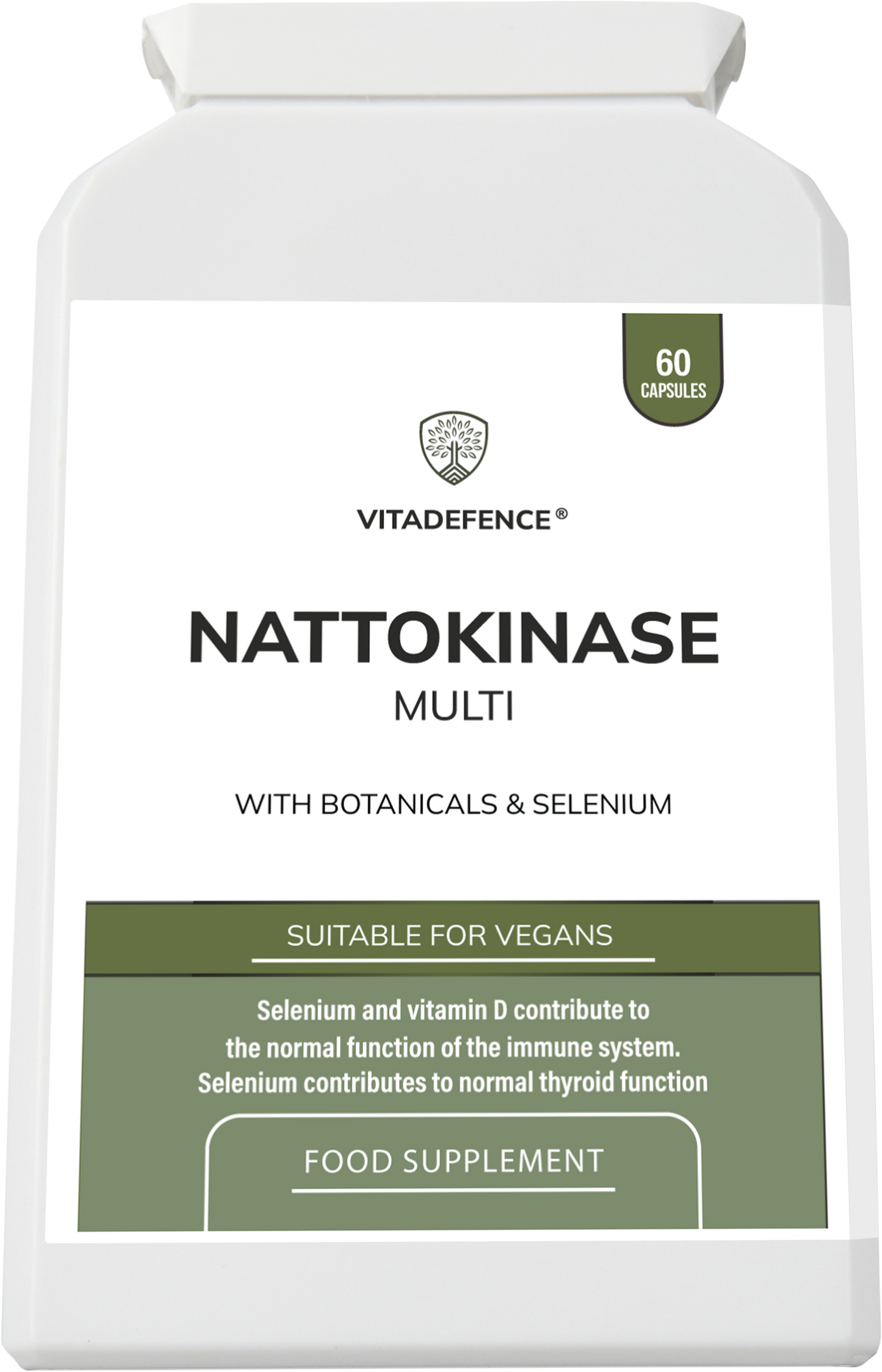 Nattokinase Multi | With Vitamin D3, Selenium & Botanicals – 60 Capsules -  Vitadefence® - Vitadefence®
