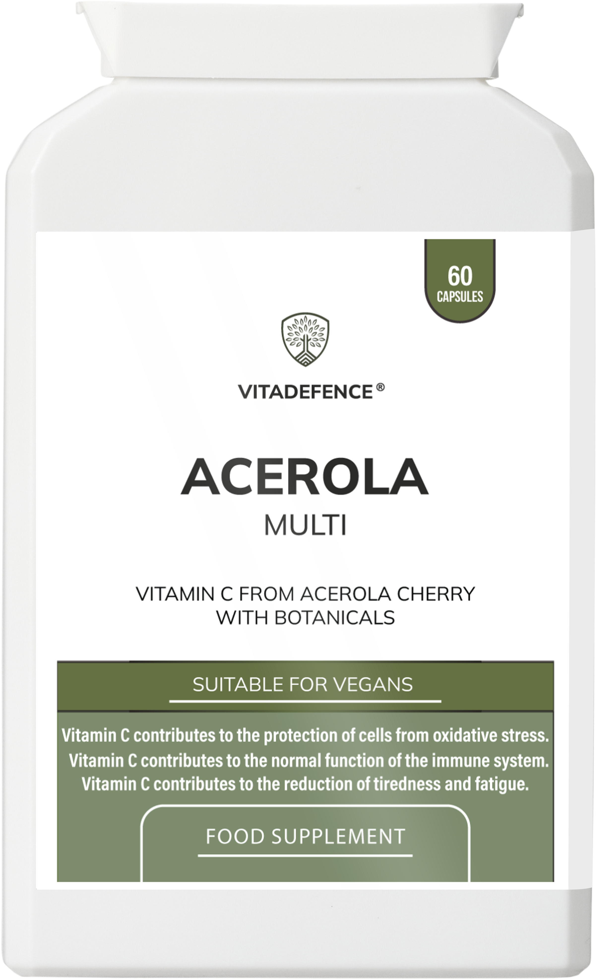 Vitamin C Capsules | Food-Based Acerola Vitamin C – 60 Vegan Capsules -  Vitadefence® - Vitadefence®
