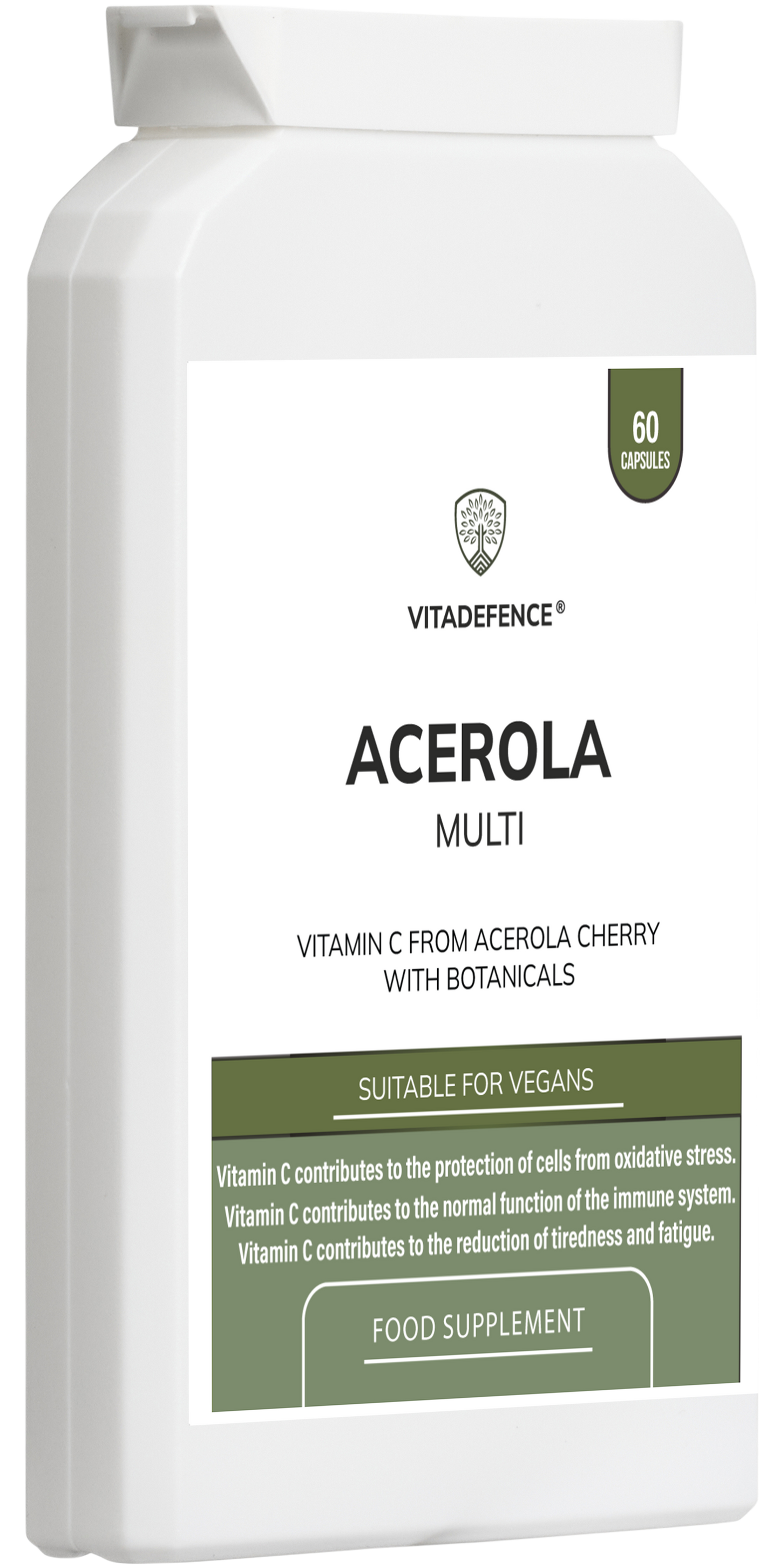 Vitamin C Capsules | Food-Based Acerola Vitamin C – 60 Vegan Capsules -  Vitadefence® - Vitadefence®
