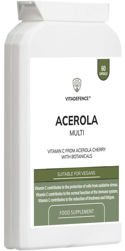 Vitamin C Capsules | Food-Based Acerola Vitamin C – 60 Vegan Capsules -  Vitadefence® - Vitadefence®
