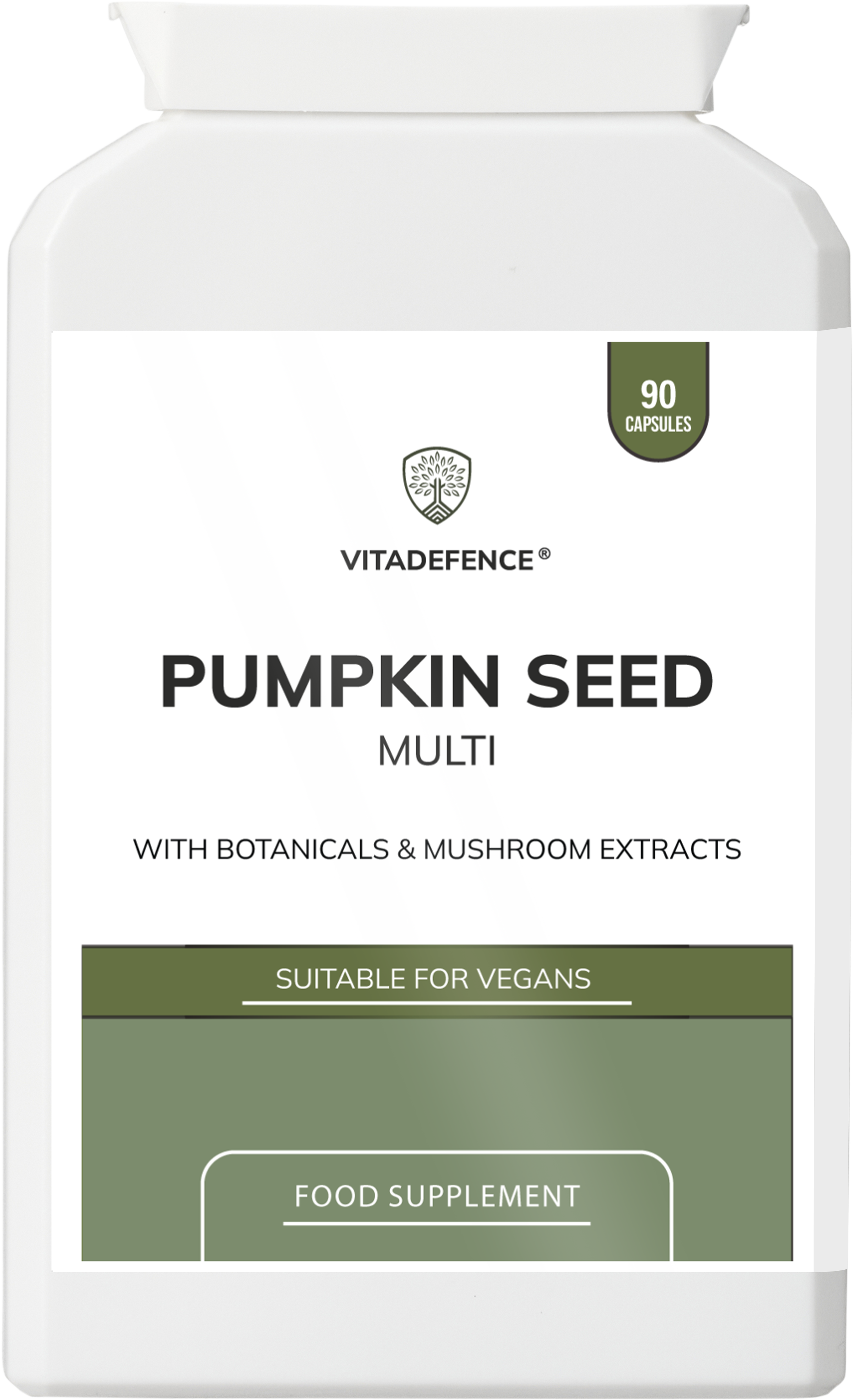 Pumpkin Seed Multi | With Olive Leaf, Clove Bud & Botanicals – 90 Capsules -  Vitadefence® - Vitadefence®
