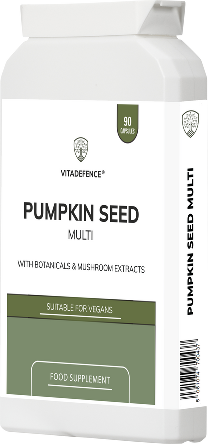Pumpkin Seed Multi | With Olive Leaf, Clove Bud & Botanicals – 90 Capsules -  Vitadefence® - Vitadefence®

