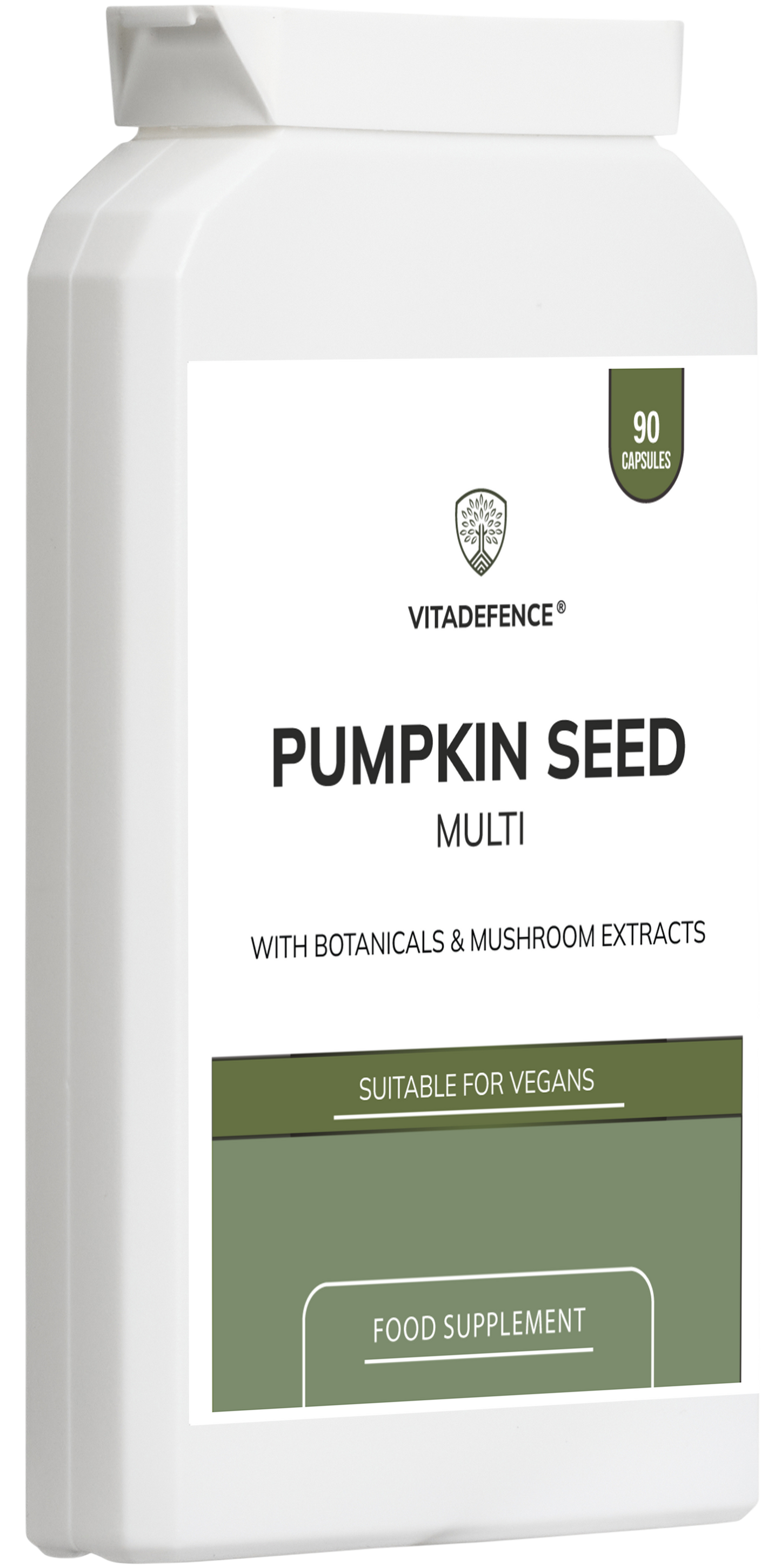 Pumpkin Seed Multi | With Olive Leaf, Clove Bud & Botanicals – 90 Capsules -  Vitadefence® - Vitadefence®
