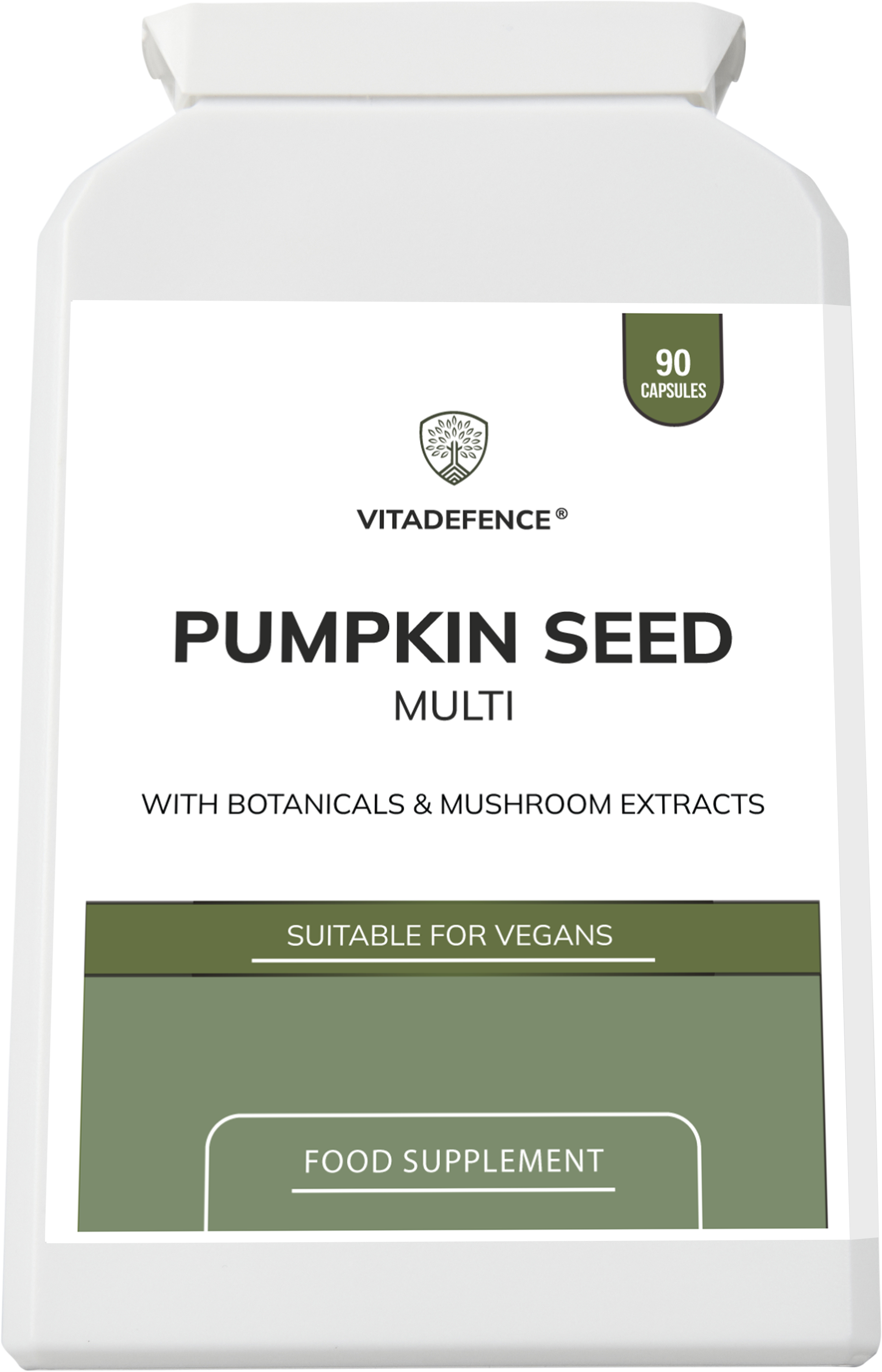 Pumpkin Seed Multi | With Olive Leaf, Clove Bud & Botanicals – 90 Capsules -  Vitadefence® - Vitadefence®
