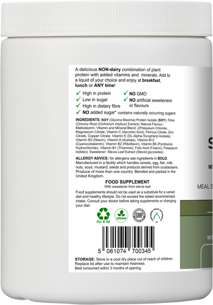 Soy Fibre Multi | Vanilla Flavour Protein Powder with Vitamins & Minerals – 300 g -  Vitadefence® - Vitadefence®
