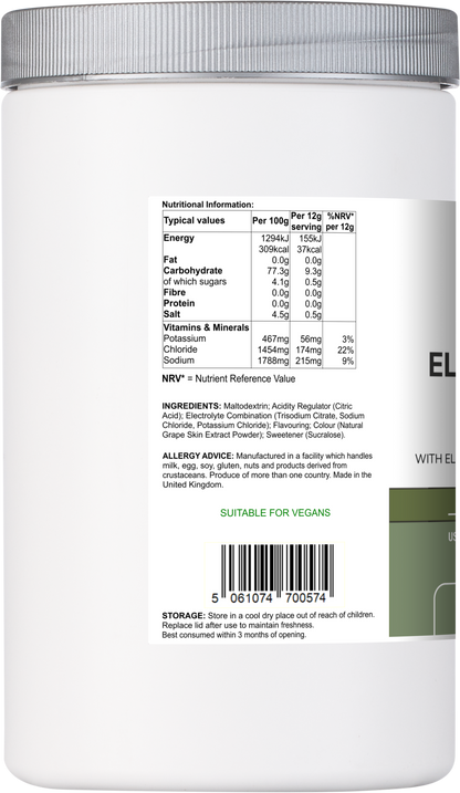 Electrolyte Multi | Berry Flavour Hydration Powder with Electrolytes & Minerals – 540 g -  Vitadefence® - Vitadefence®
