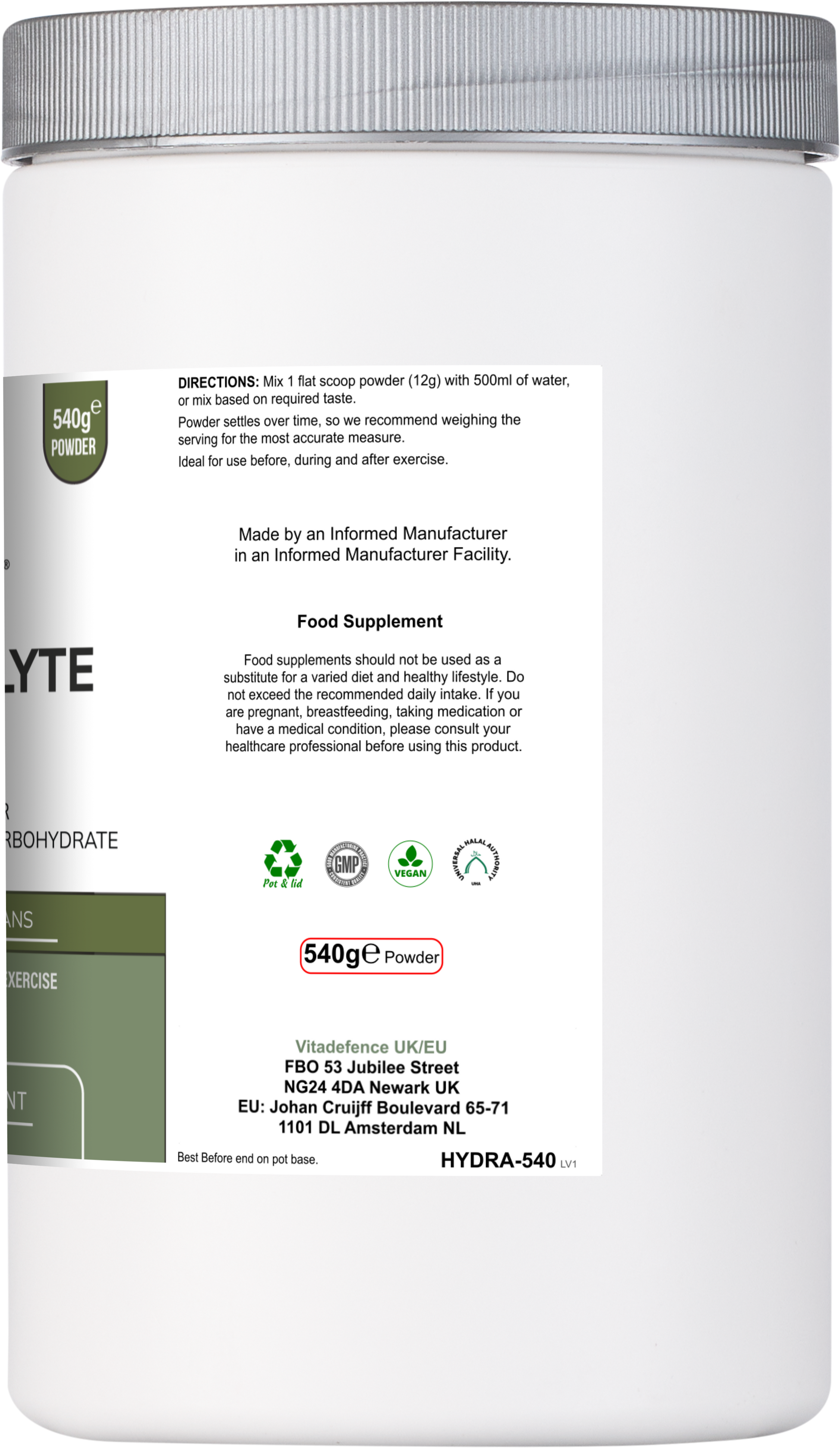 Electrolyte Multi | Berry Flavour Hydration Powder with Electrolytes & Minerals – 540 g -  Vitadefence® - Vitadefence®
