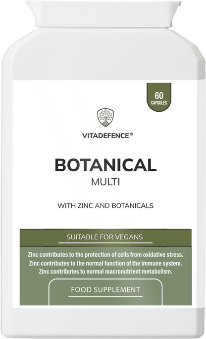 Botanical Multi | With Grapefruit Seed, Zinc & Minerals – 60 Capsules -  Vitadefence® - Vitadefence®

