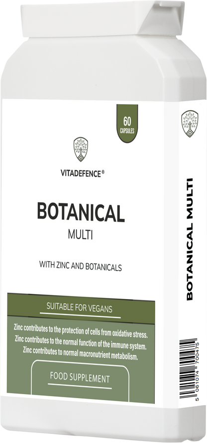 Botanical Multi | With Grapefruit Seed, Zinc & Minerals – 60 Capsules -  Vitadefence® - Vitadefence®
