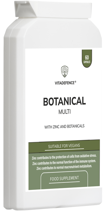Botanical Multi | With Grapefruit Seed, Zinc & Minerals – 60 Capsules -  Vitadefence® - Vitadefence®

