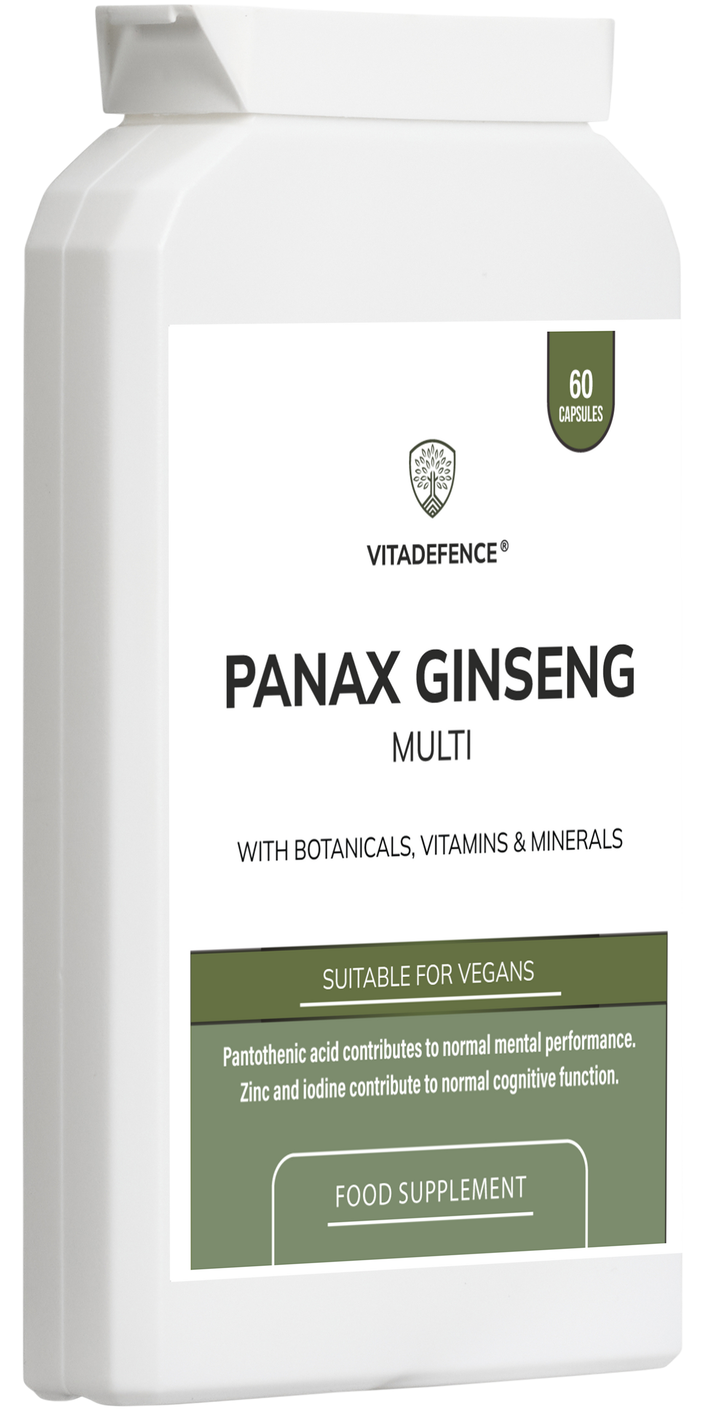 Panax Ginseng Multi | With Botanicals, Vitamins & Minerals – 60 Capsules -  Vitadefence® - Vitadefence®
